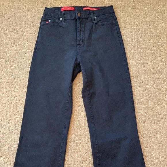 NYDJ black tummy tuck jeans flare leg size 8 - Picture 2 of 8